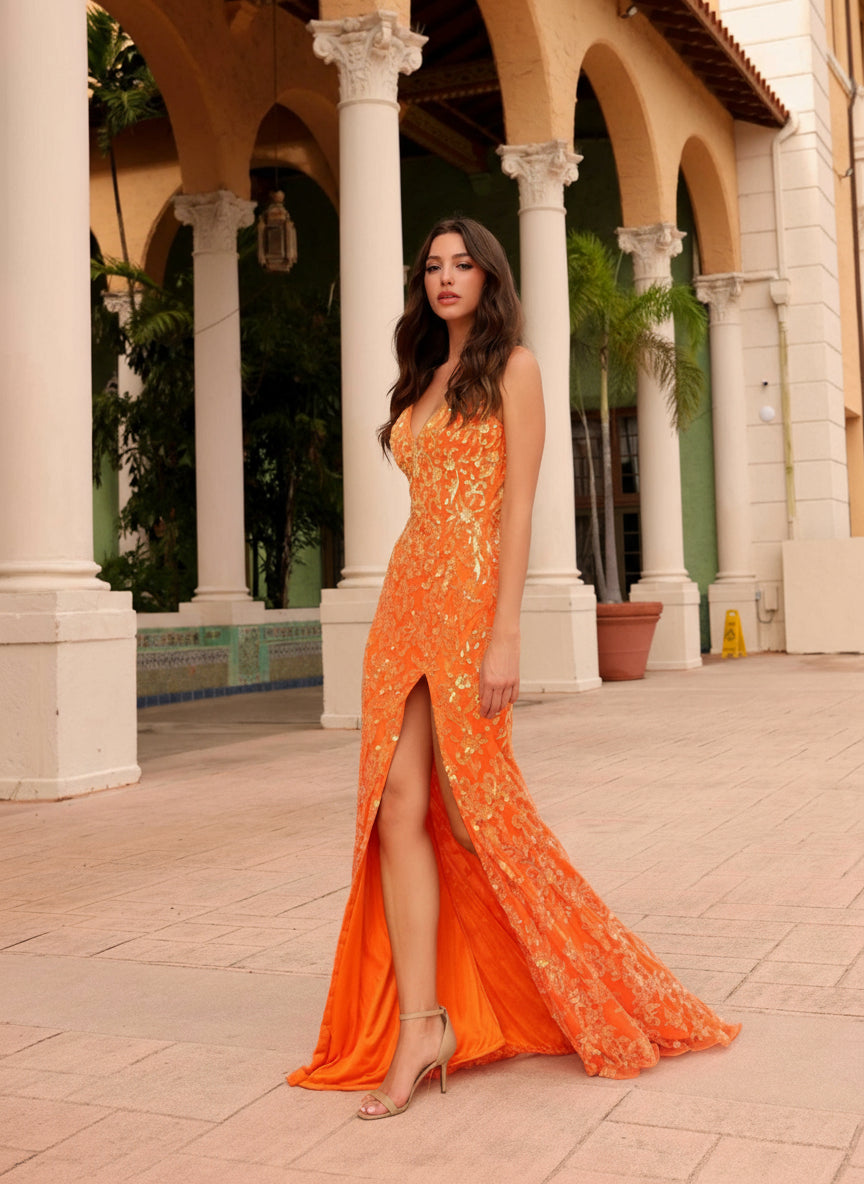 Primavera Couture 4150 - Beaded Sequin Prom Dress