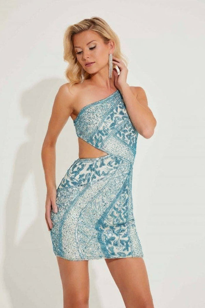 Primavera Couture 4228 - Sequin Beaded Homecoming Dress