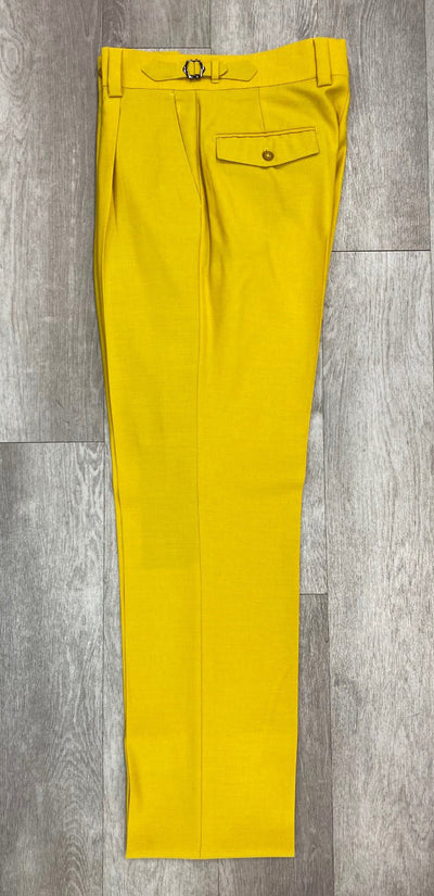 Tiglio Luxe Marbella Wide Leg Pants in Yellow