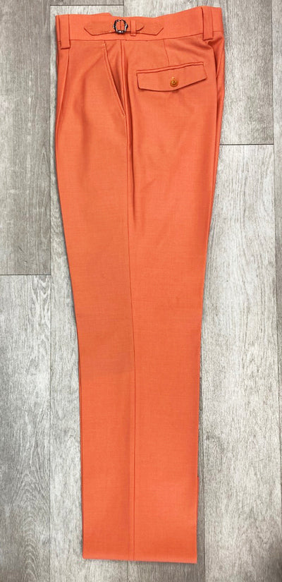 Marbella Solid Coral Wide Leg Pants by Tiglio Luxe