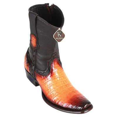 King Exotic Caiman Belly Dubai Toe Boots Faded Buttercup
