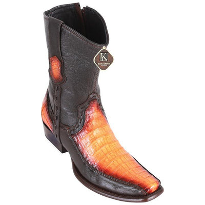 King Exotic Caiman Boots Dubai Toe Faded Buttercup
