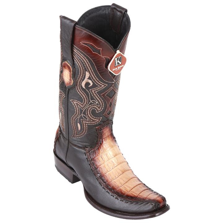 King Exotic Caiman Belly Boots with Dubai Toe