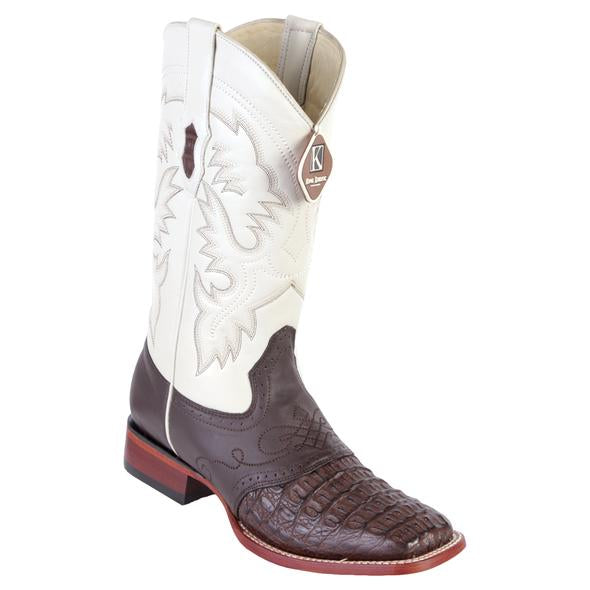 Handcrafted Caiman Square Toe Boots by King Exotic