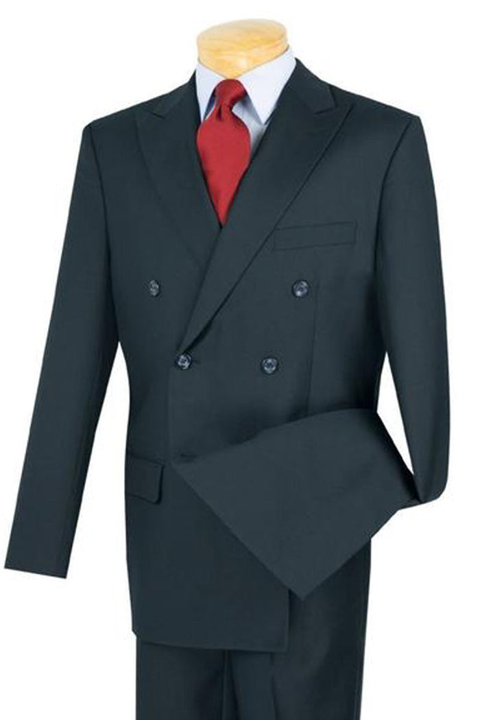 Classic Double Breasted Navy Suit for Men