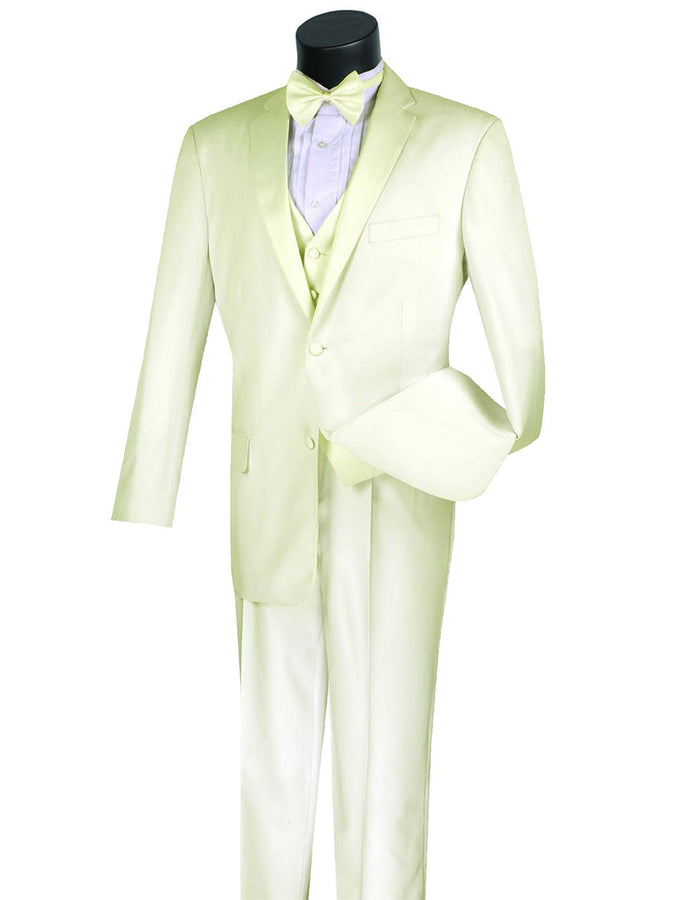 Ivory 3-Piece Tuxedo with Vest