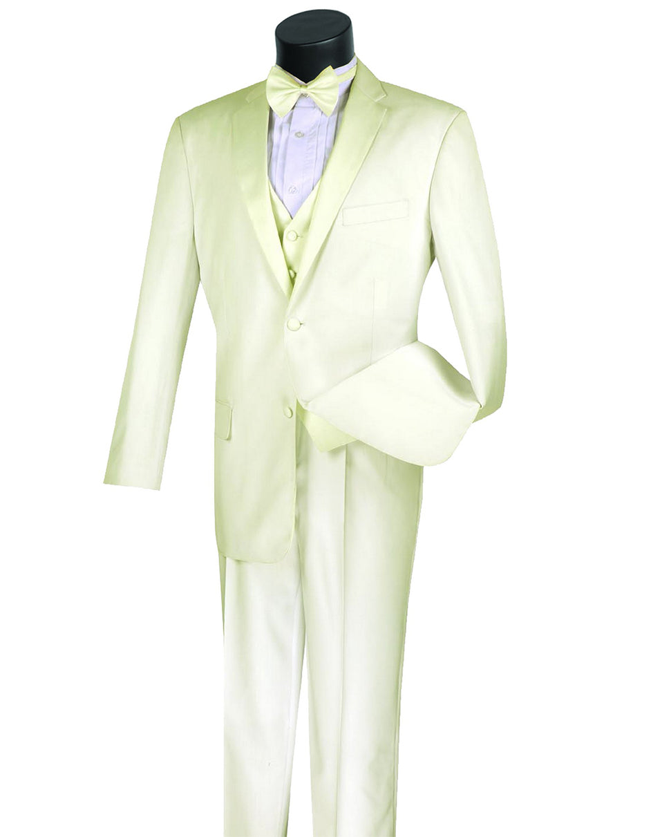 Ivory 3-Piece Tuxedo with Vest