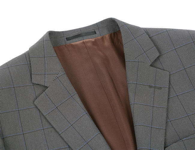 Trevi Windowpane 2-Piece Suit in Gray