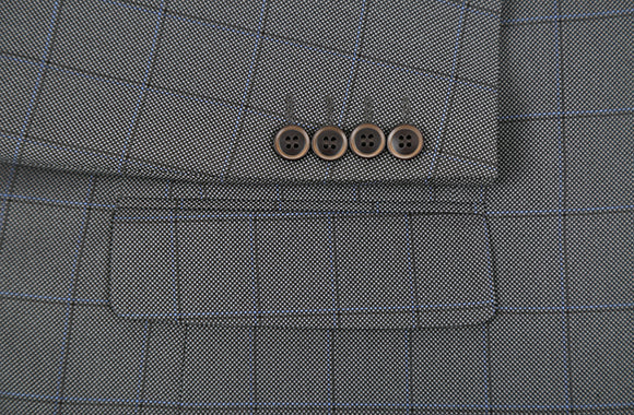 Trevi Windowpane 2-Piece Suit in Gray
