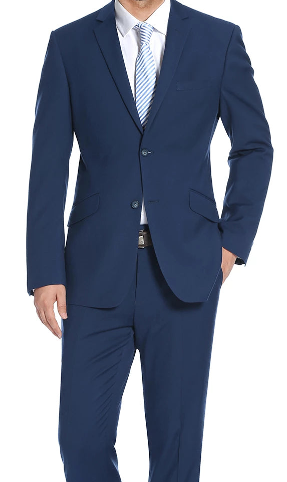 Performance Stretch Slim Fit Suit in Blue