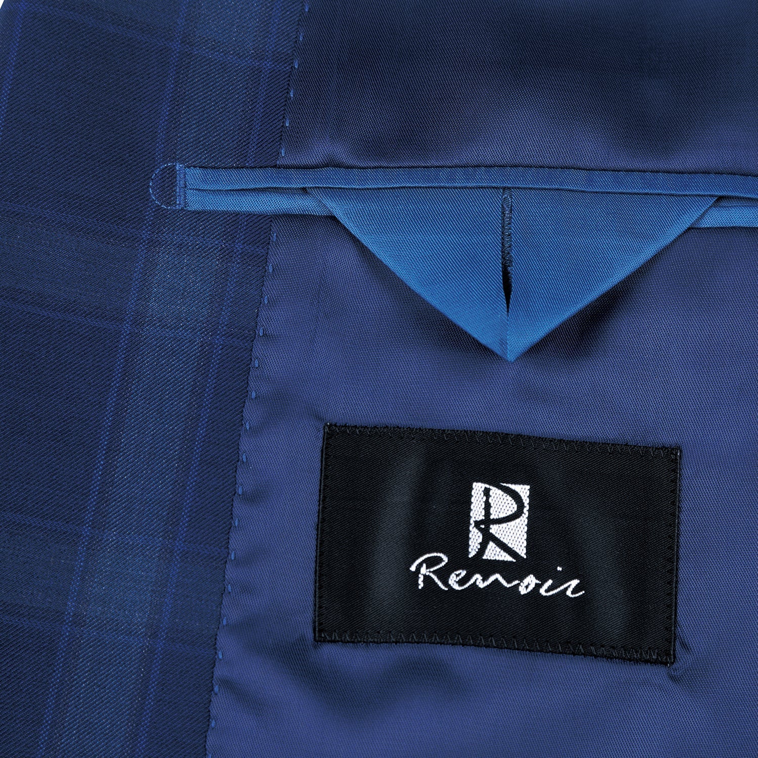 Classic Fit Wool Checked Suit for Men