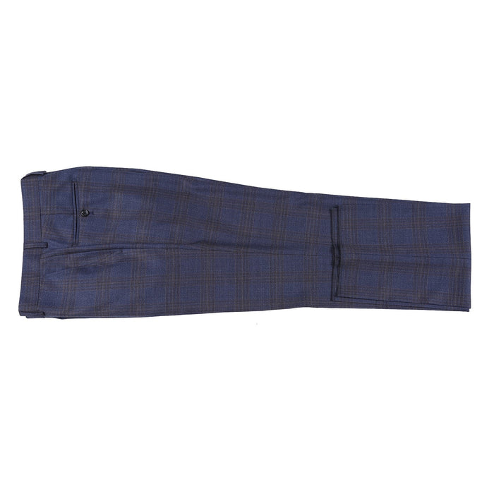 3-Piece Wool Stretch Checked Suit by Renoir