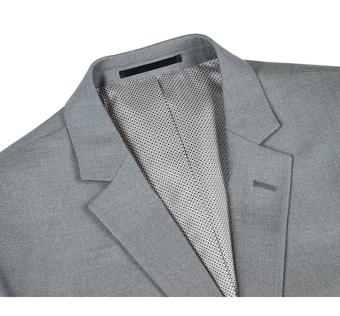Men's Slim Fit Solid Stretch 2-Piece Suit by Renoir