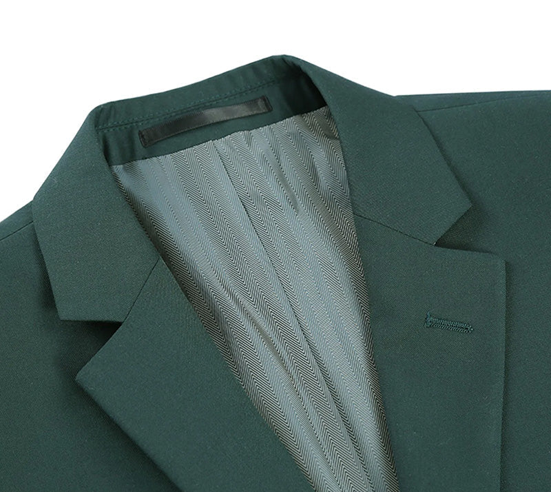 Classic 2 Piece Green Suit with 2 Buttons