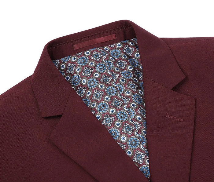 Classic Burgundy 2-Piece Suit by Vanderbilt Collection