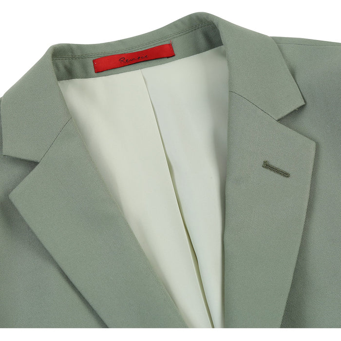 Men's Slim Fit Notch Lapel 2-Piece Suit by Renoir