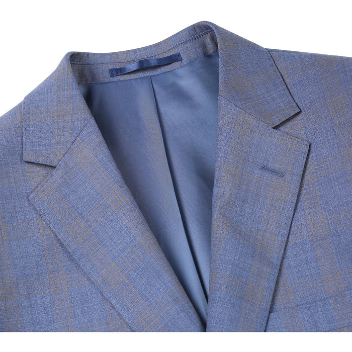 566-2 Men's New Slim Fit Wool Suit by Renoir