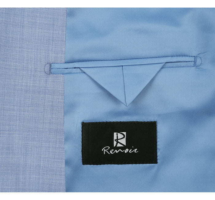 Men's Slim Fit Notch Lapel Suit by Renoir