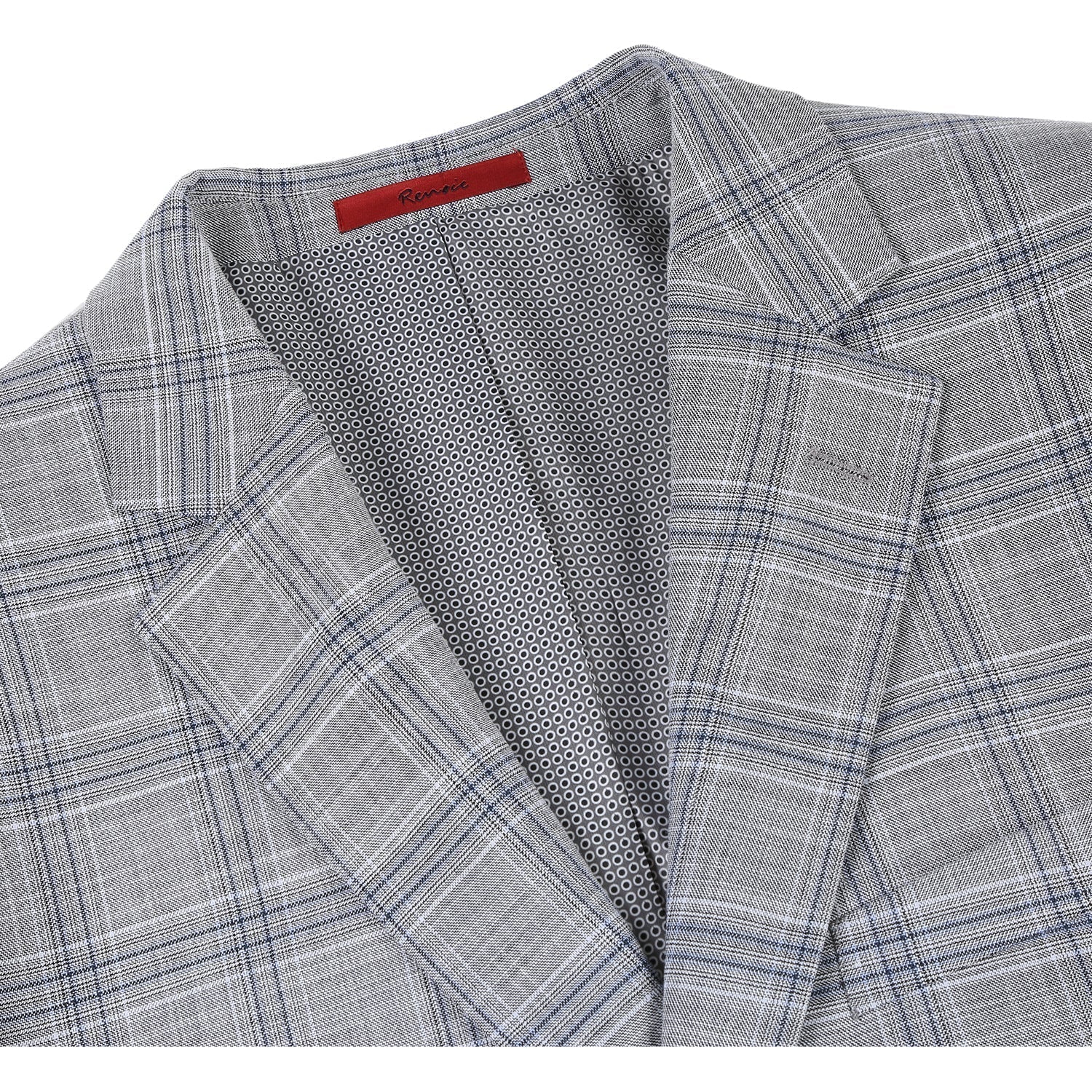 Men's Classic Fit Checked Suit by Renoir