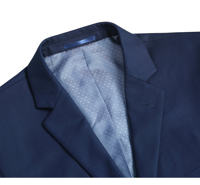 Men's Slim Fit 2-Piece Notch Lapel Suit by Renoir