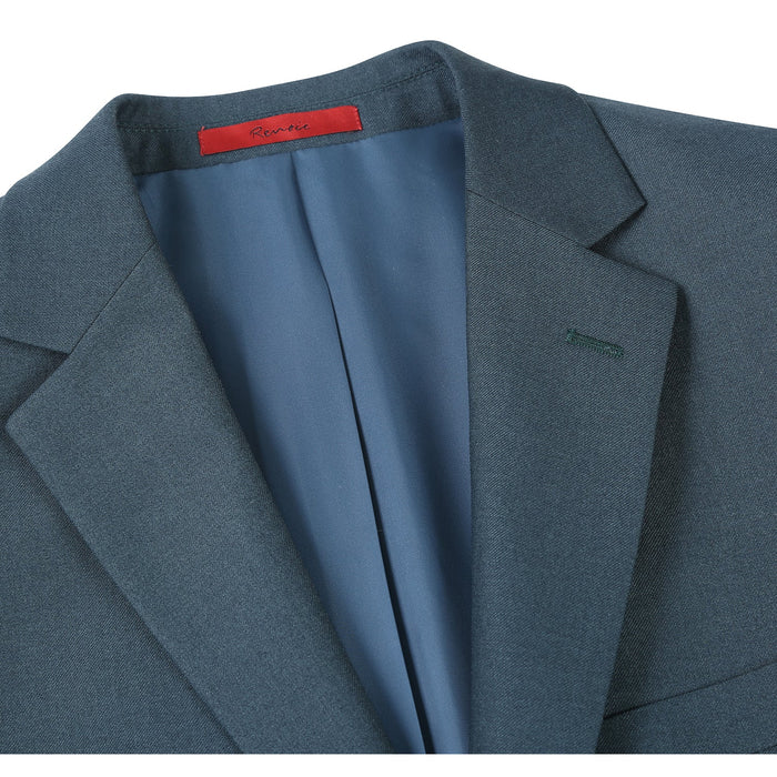 Men's Slim Fit 2-Piece Notch Lapel Suit by Renoir