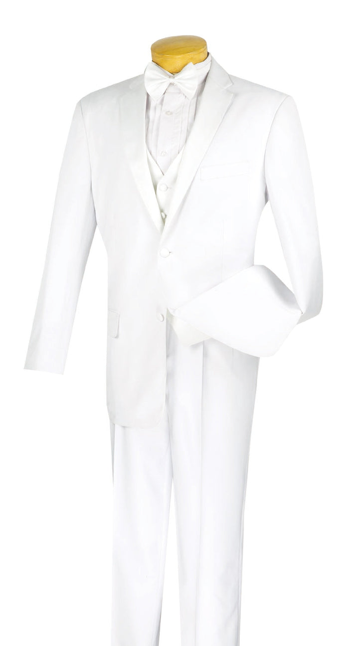 Santorini Collection White Tuxedo 4-Piece Set