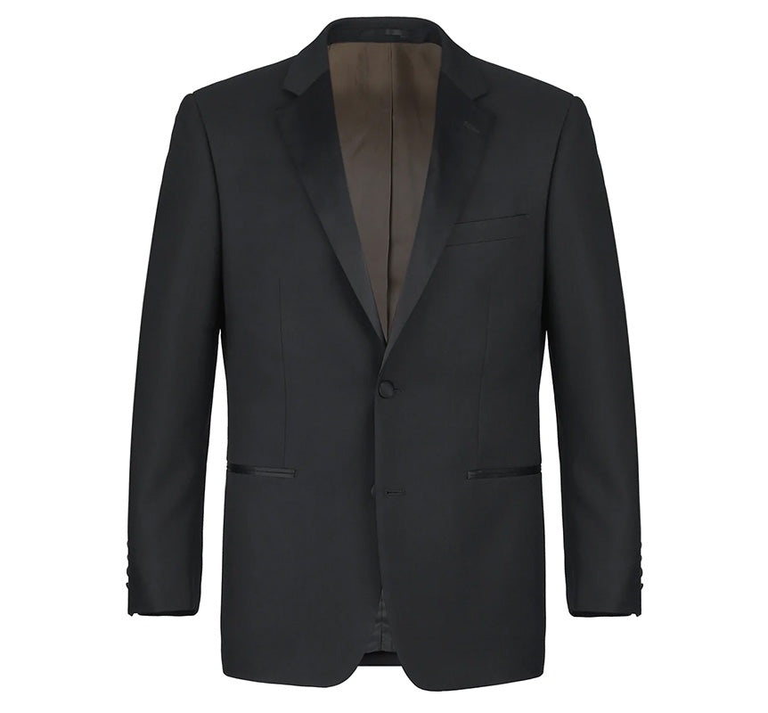 Classic Black Regular Wool Tuxedo Suit