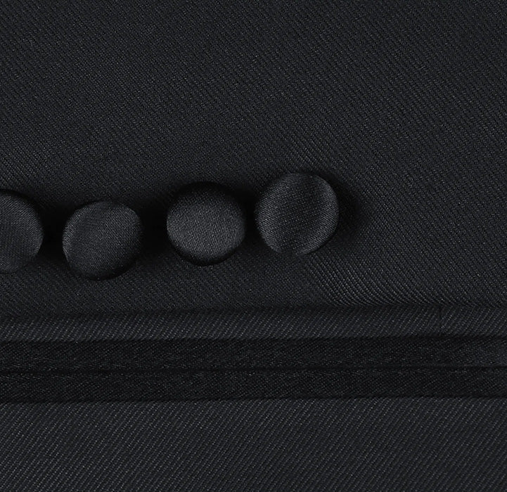 Classic Black Regular Wool Tuxedo Suit