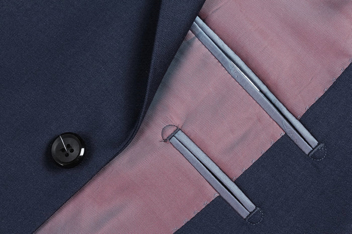 Bevagna Wool Blue 2 Piece Suit