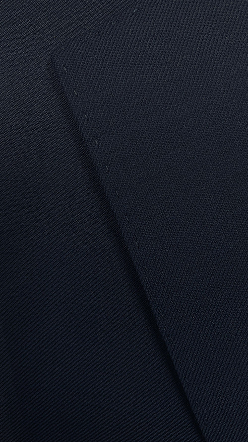 Navy Virgin Wool 2 Piece Suit by Bevagna