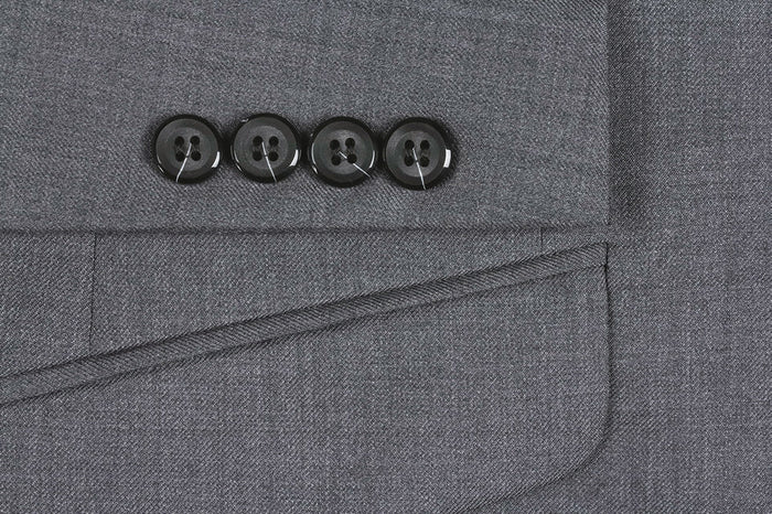 Bevagna Gray Wool Regular Fit 2 Piece Suit
