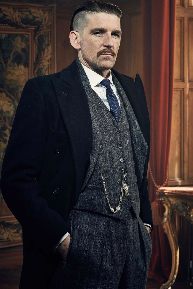 Arthur Shelby Peaky Blinders Vested Suit & Overcoat