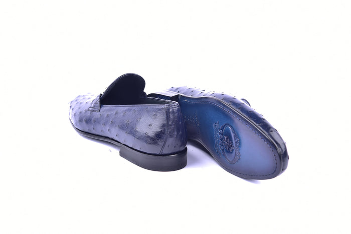 C02202-5405 Genuine Ostrich- Navy