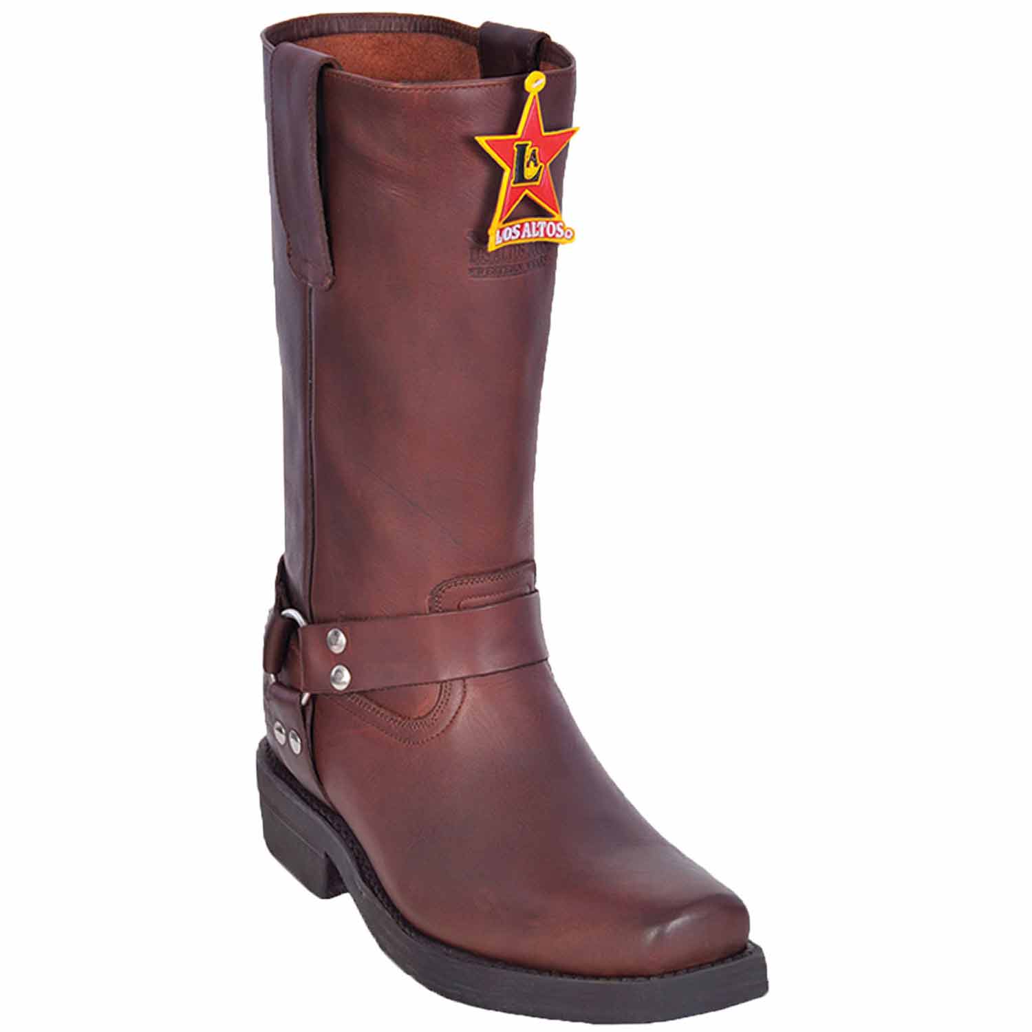 Men's Los Altos Grasso Leather Biker Boots