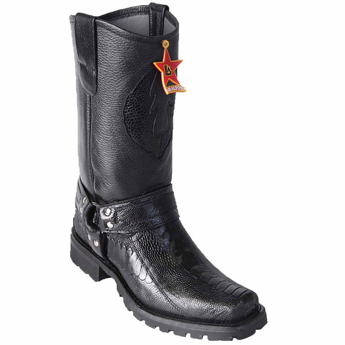 Botas de Avestruz Biker LAB-55T0507 para Motociclista