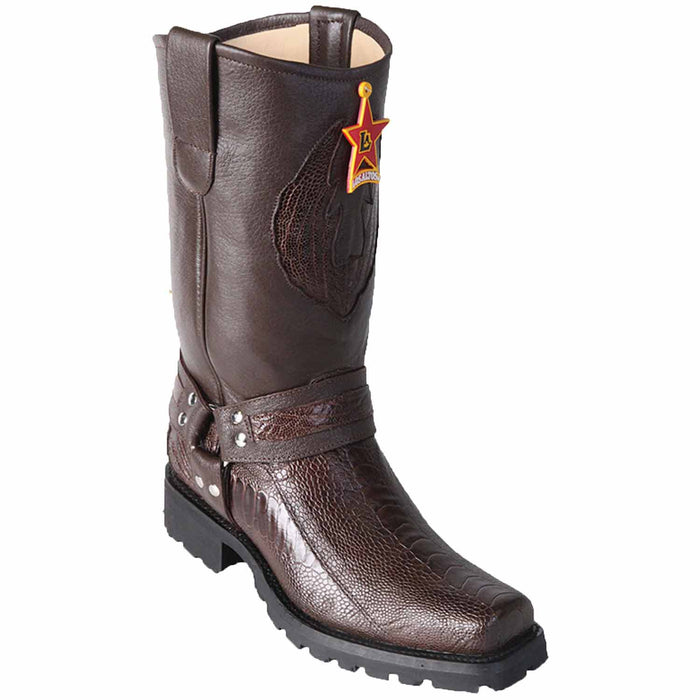 Botas de Avestruz Biker LAB-55T0507 para Motociclista