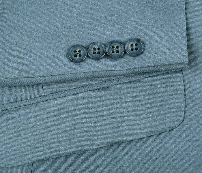 Light Blue Slim Fit 2 Piece Suit by Renoir