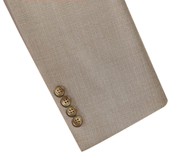 Classic 2 Piece Suit - 2 Button Regular Fit Taupe