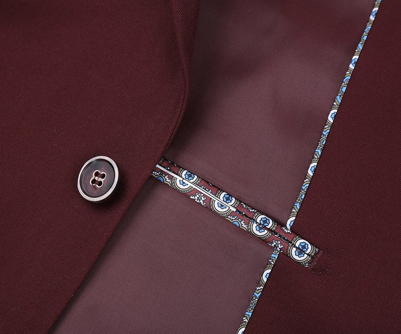 Classic Burgundy 2-Piece Suit by Vanderbilt Collection