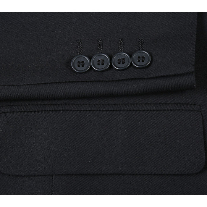 Men's Double-Breasted Peak Lapel Slim Suit
