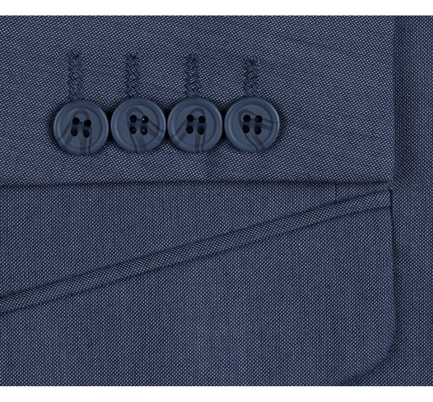 Men's Slim Fit 2-Piece Notch Lapel Suit by Renoir