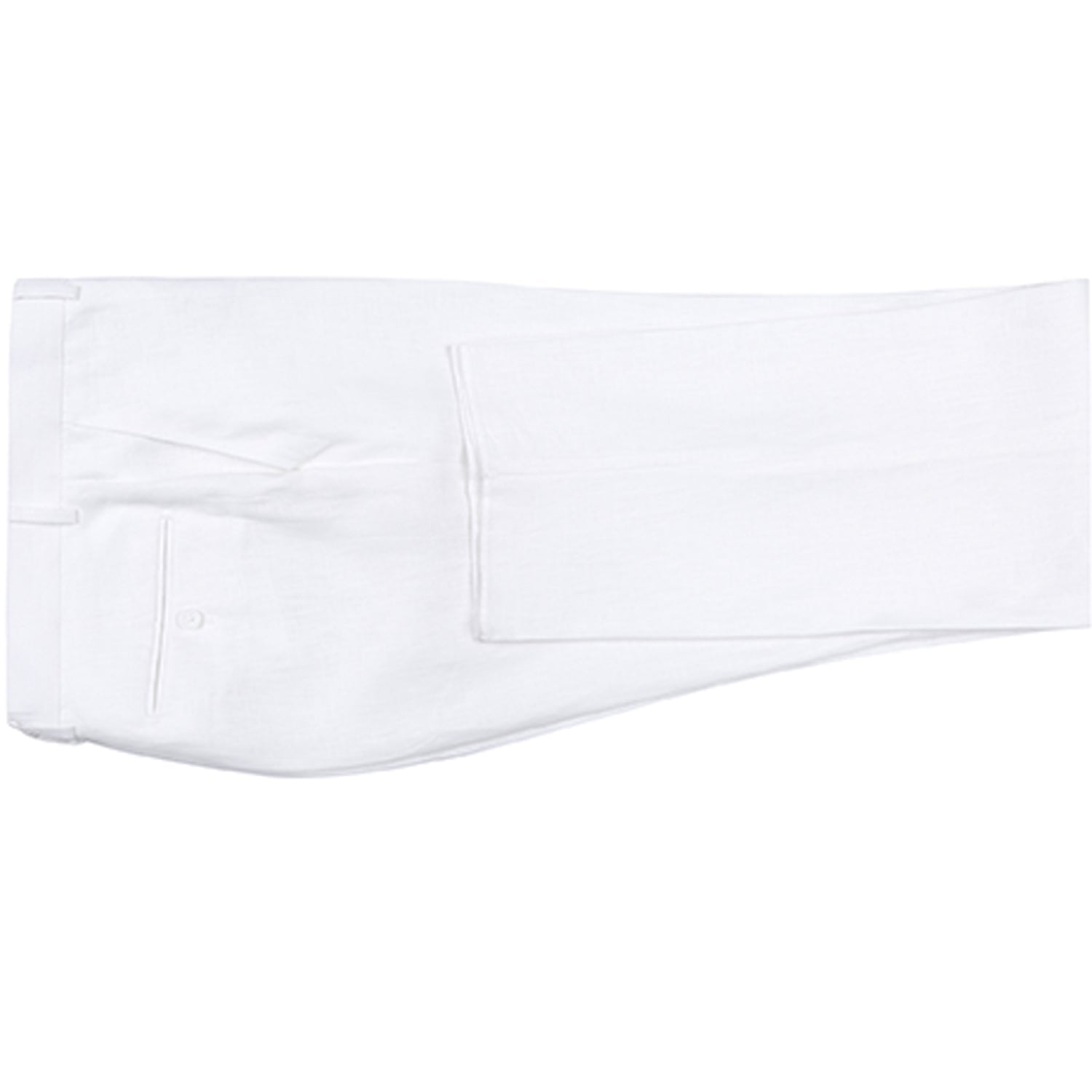 Men's White Linen Suit with Notch Lapel
