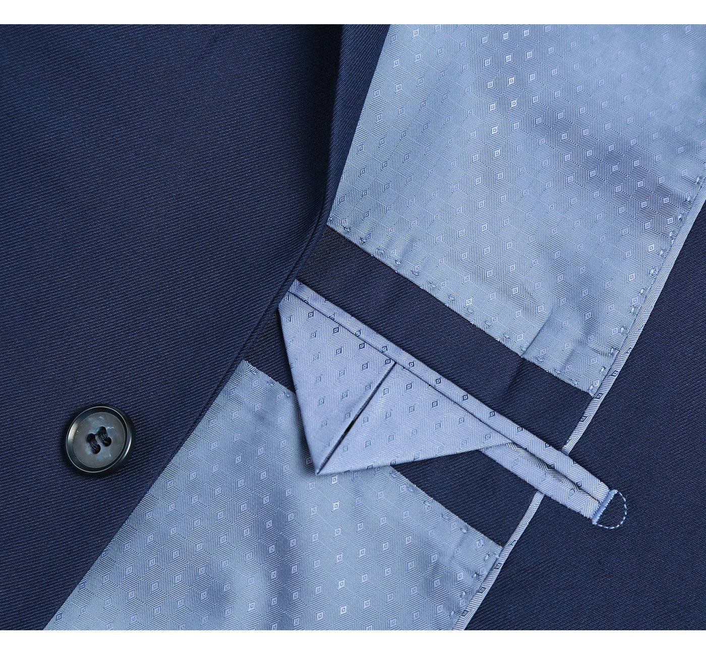 Men's Slim Fit 2-Piece Notch Lapel Suit by Renoir