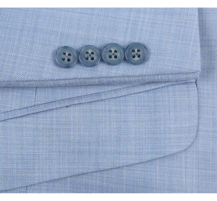 Men's Slim Fit Notch Lapel Suit by Renoir