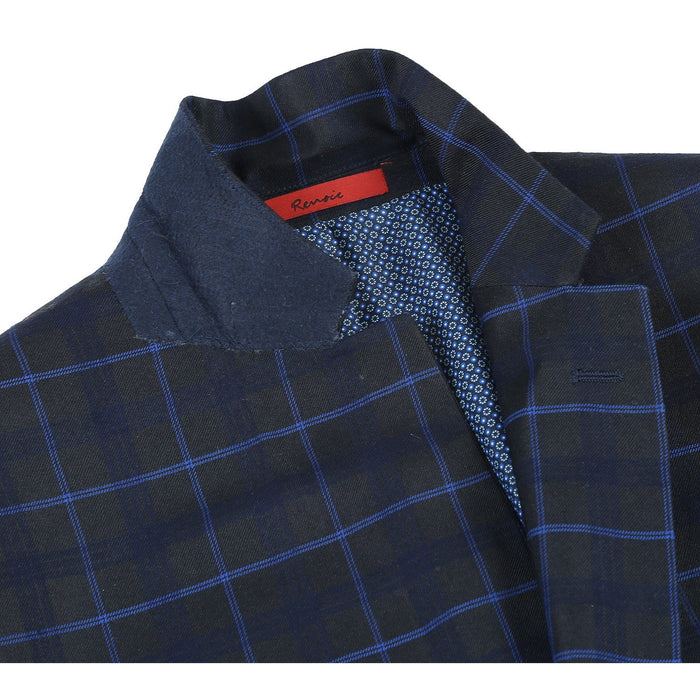 Men's Checked Classic Fit Suit by Renoir