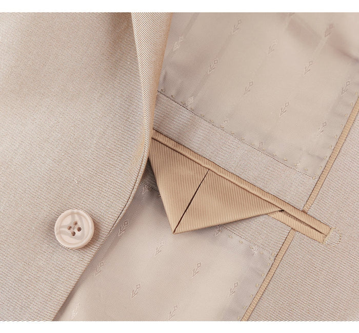 Slim Fit Two Button Suit with Optional Vest