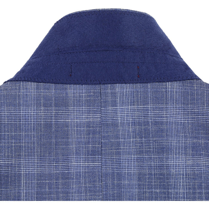 Men's Slim Fit Checked Suit by Renoir