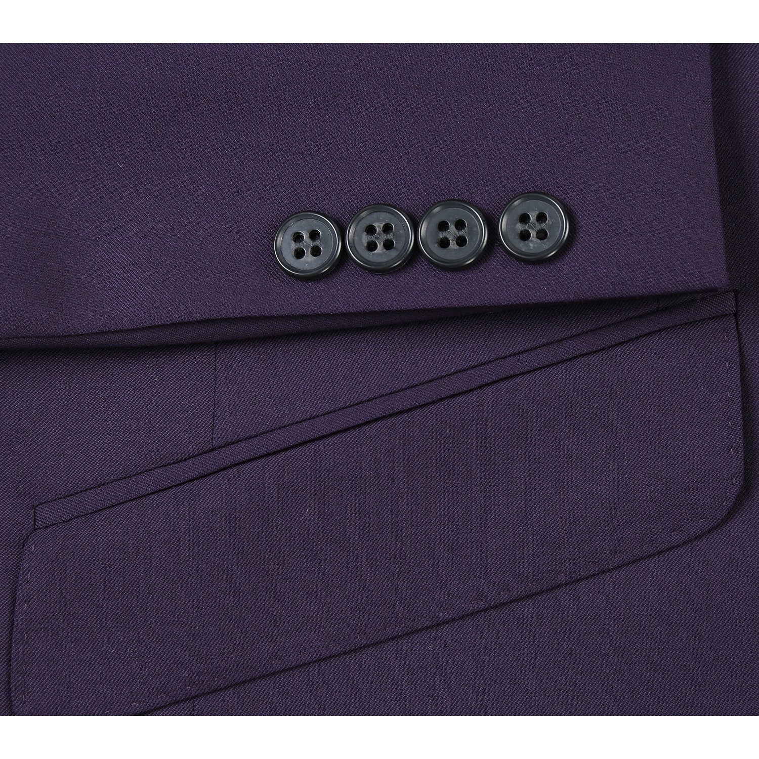 566-4 Men's Slim Fit Wool Suit by Renoir