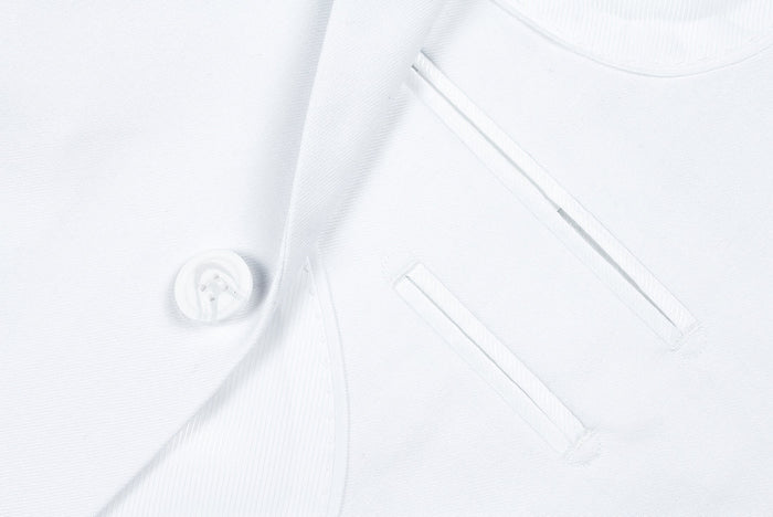 Classic 2 Piece White Suit - Vanderbilt Collection