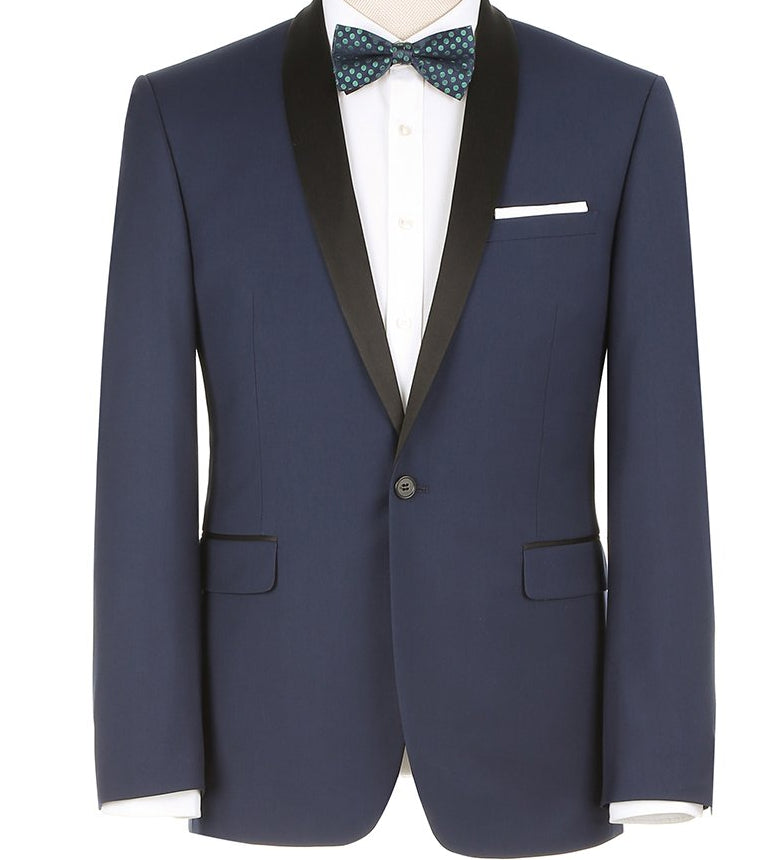 Blue 2 Piece Shawl Lapel Slim Fit Tuxedo